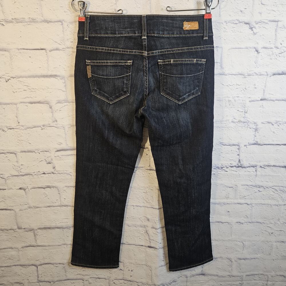 Paige Premium Denim Hidden Hills Dark Wash Capri Jeans Women's Size 26 - Picture 4 of 8